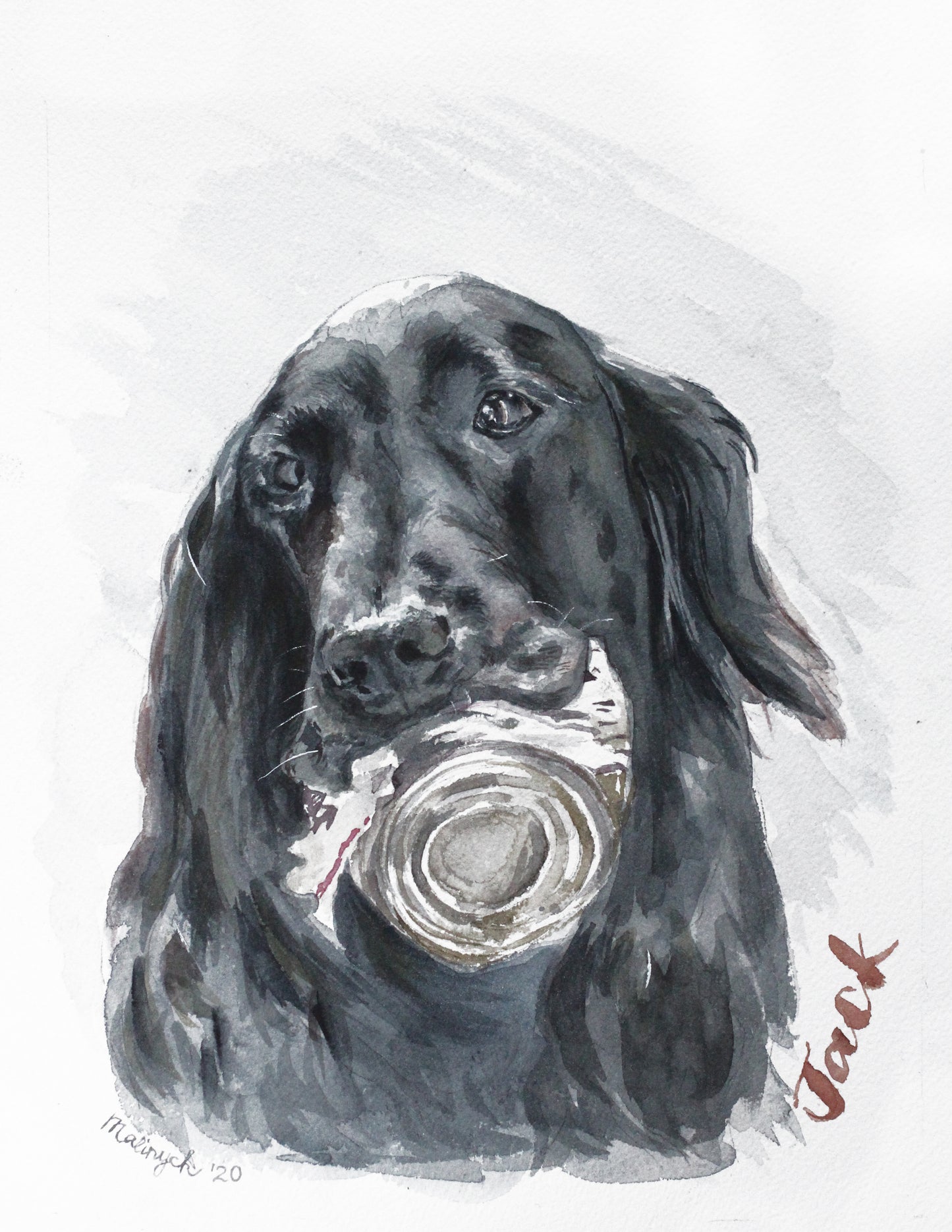 Custom Watercolor Dog Portrait